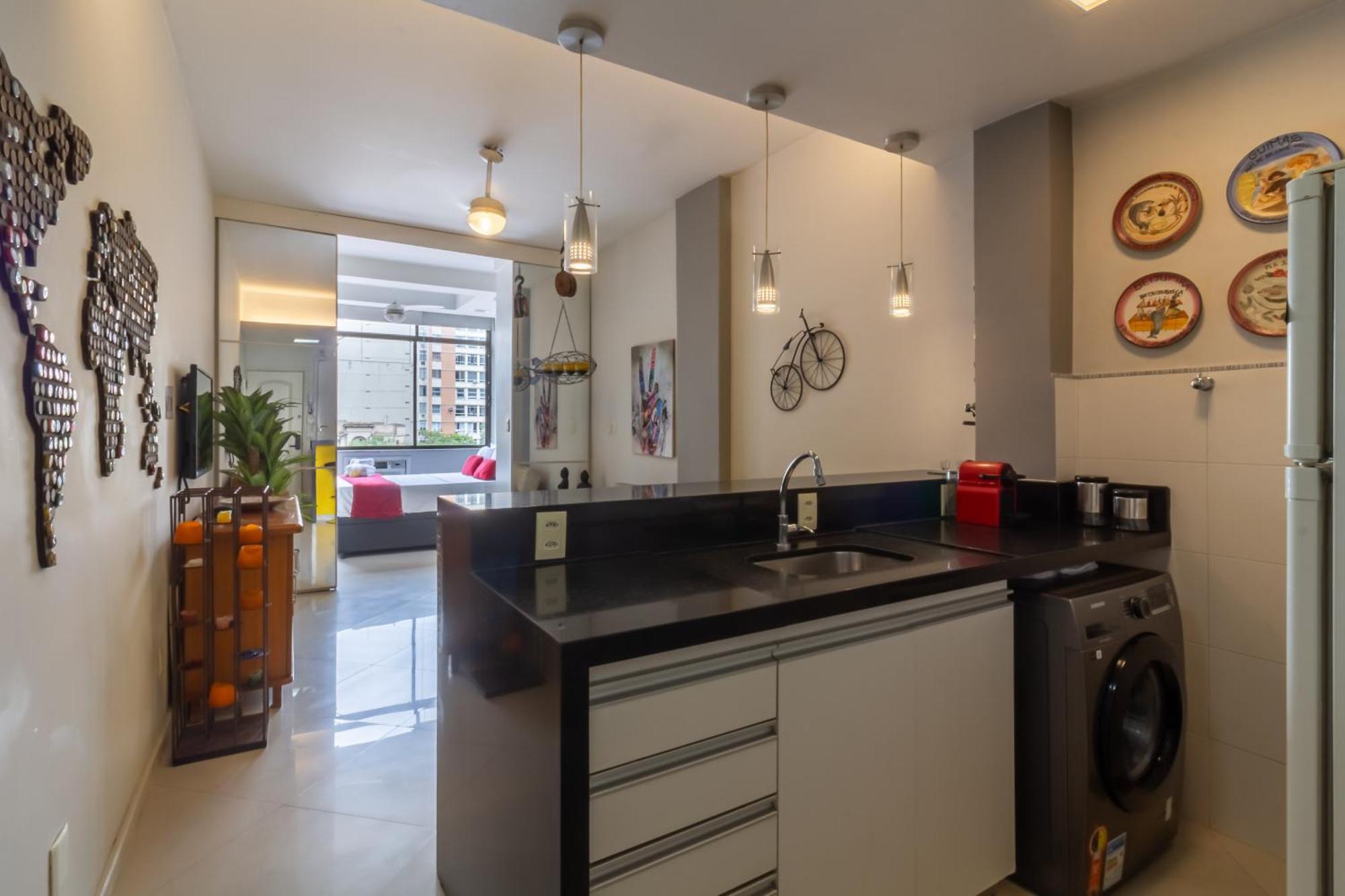 Apartment Aconchego Em Copacabana - 150m Da - Pi401 Z5 *
